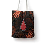 Australia Indigenous Leukemia Awareness Tote Bag Aboriginal Dot Arts - Aussie Hoodie