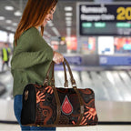 Australia Indigenous Leukemia Awareness Travel Bag Aboriginal Dot Arts - Aussie Hoodie