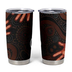Australia Indigenous Leukemia Awareness Tumbler Cup Aboriginal Dot Arts - Aussie Hoodie