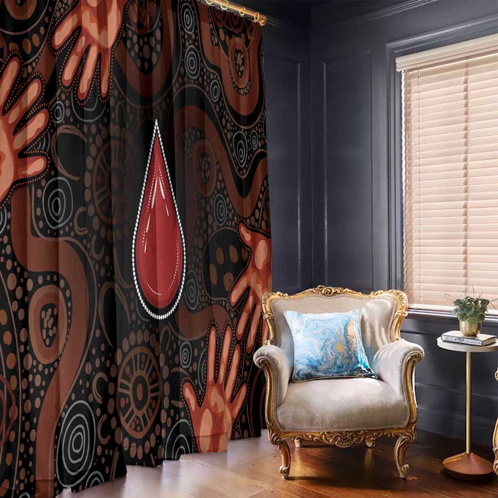 Australia Indigenous Leukemia Awareness Window Curtain Aboriginal Dot Arts - Aussie Hoodie