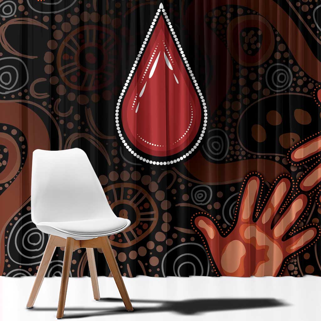 Australia Indigenous Leukemia Awareness Window Curtain Aboriginal Dot Arts - Aussie Hoodie