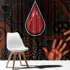 Australia Indigenous Leukemia Awareness Window Curtain Aboriginal Dot Arts - Aussie Hoodie