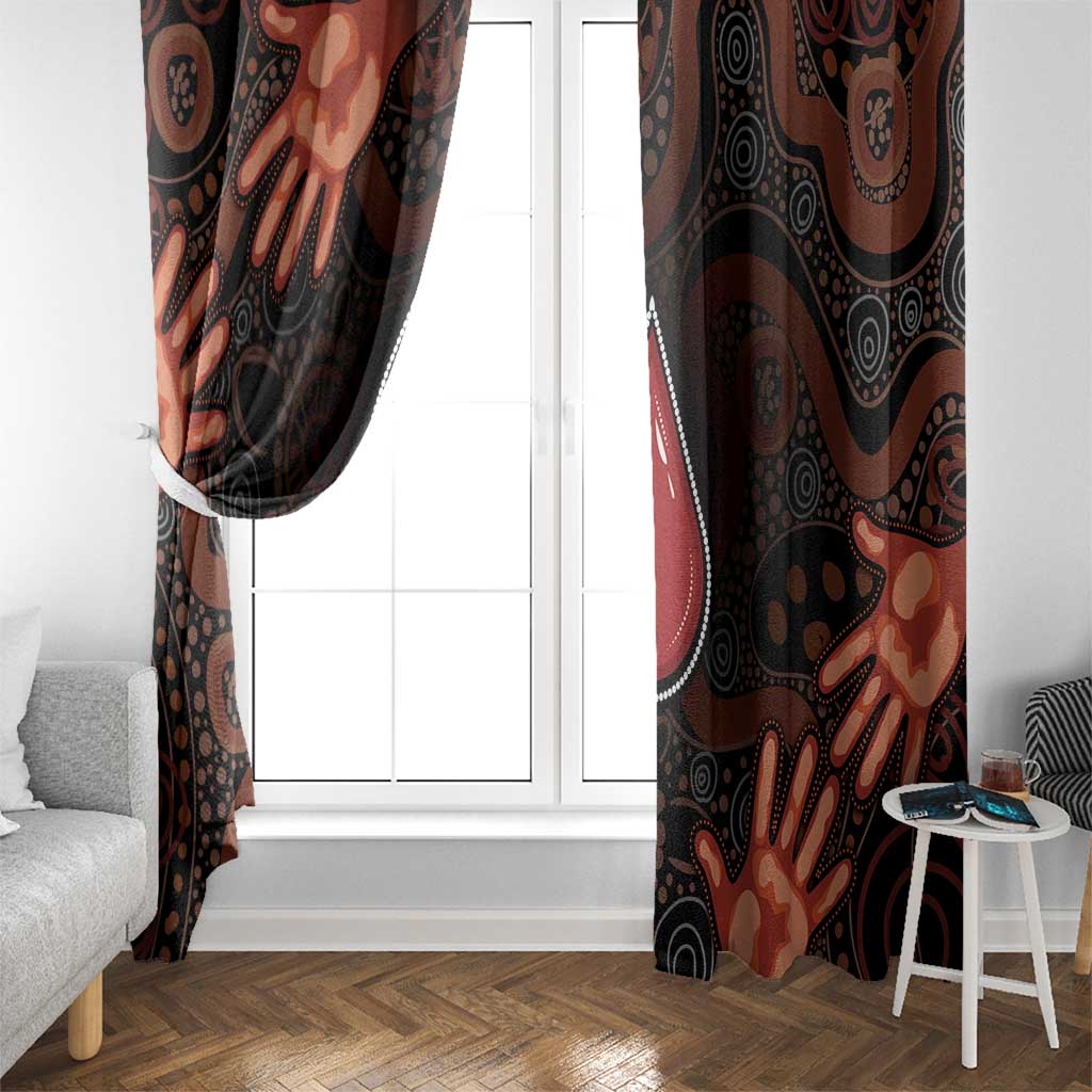 Australia Indigenous Leukemia Awareness Window Curtain Aboriginal Dot Arts - Aussie Hoodie