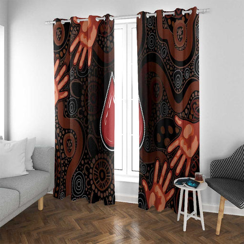 Australia Indigenous Leukemia Awareness Window Curtain Aboriginal Dot Arts - Aussie Hoodie