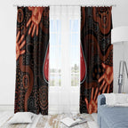 Australia Indigenous Leukemia Awareness Window Curtain Aboriginal Dot Arts - Aussie Hoodie