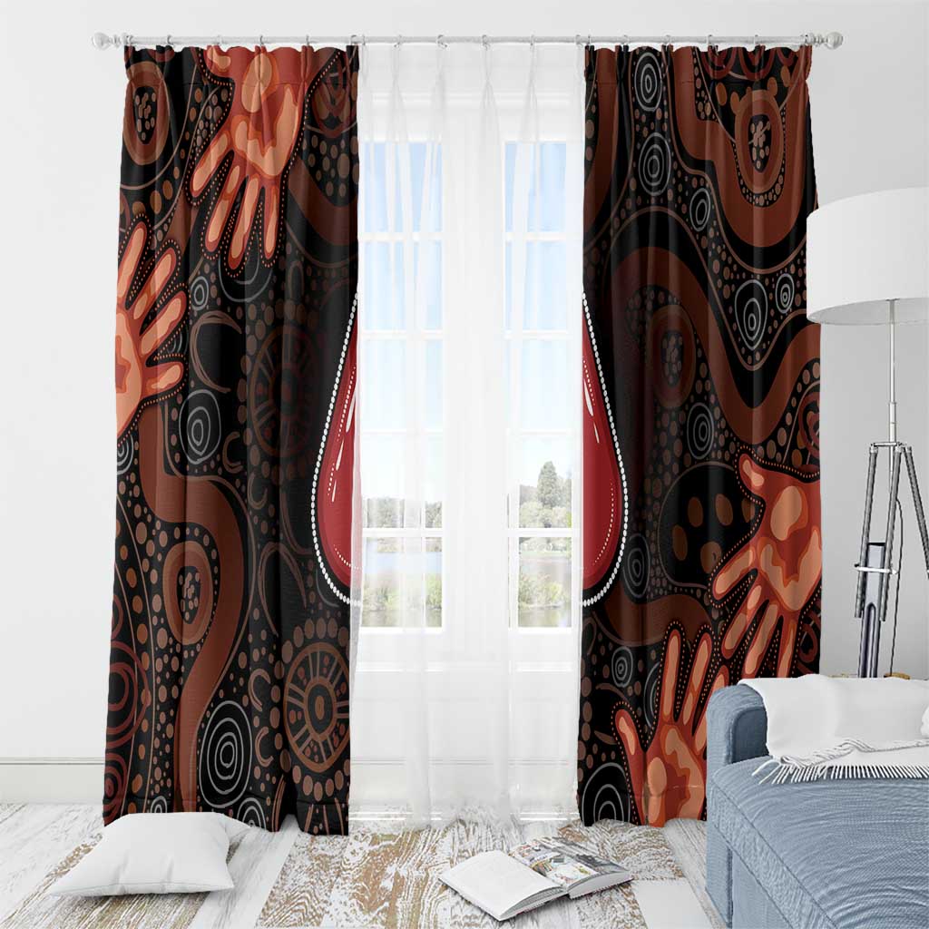 Australia Indigenous Leukemia Awareness Window Curtain Aboriginal Dot Arts - Aussie Hoodie