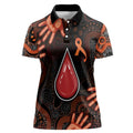Australia Indigenous Leukemia Awareness Women Polo Shirt Aboriginal Dot Arts - Aussie Hoodie