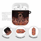 Australia Indigenous Personalized AirPods Case Fight Leukemia Orange Ribbons - Aussie Hoodie