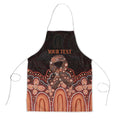 Australia Indigenous Personalized Apron Fight Leukemia Orange Ribbons - Aussie Hoodie