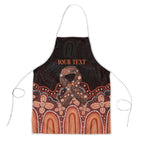 Australia Indigenous Personalized Apron Fight Leukemia Orange Ribbons - Aussie Hoodie