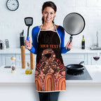 Australia Indigenous Personalized Apron Fight Leukemia Orange Ribbons - Aussie Hoodie