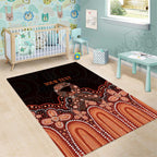Australia Indigenous Personalized Area Rug Fight Leukemia Orange Ribbons - Aussie Hoodie