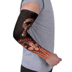 Australia Indigenous Personalized Arm Sleeves Fight Leukemia Orange Ribbons - Aussie Hoodie