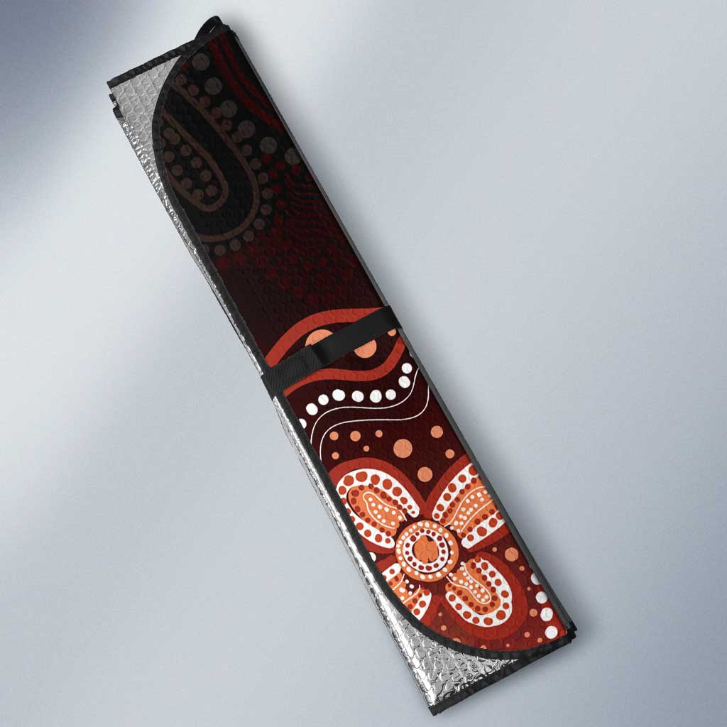 Australia Indigenous Personalized Auto Sun Shade Fight Leukemia Orange Ribbons - Aussie Hoodie