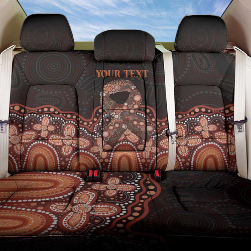 Australia Indigenous Personalized Back Car Seat Cover Fight Leukemia Orange Ribbons - Aussie Hoodie