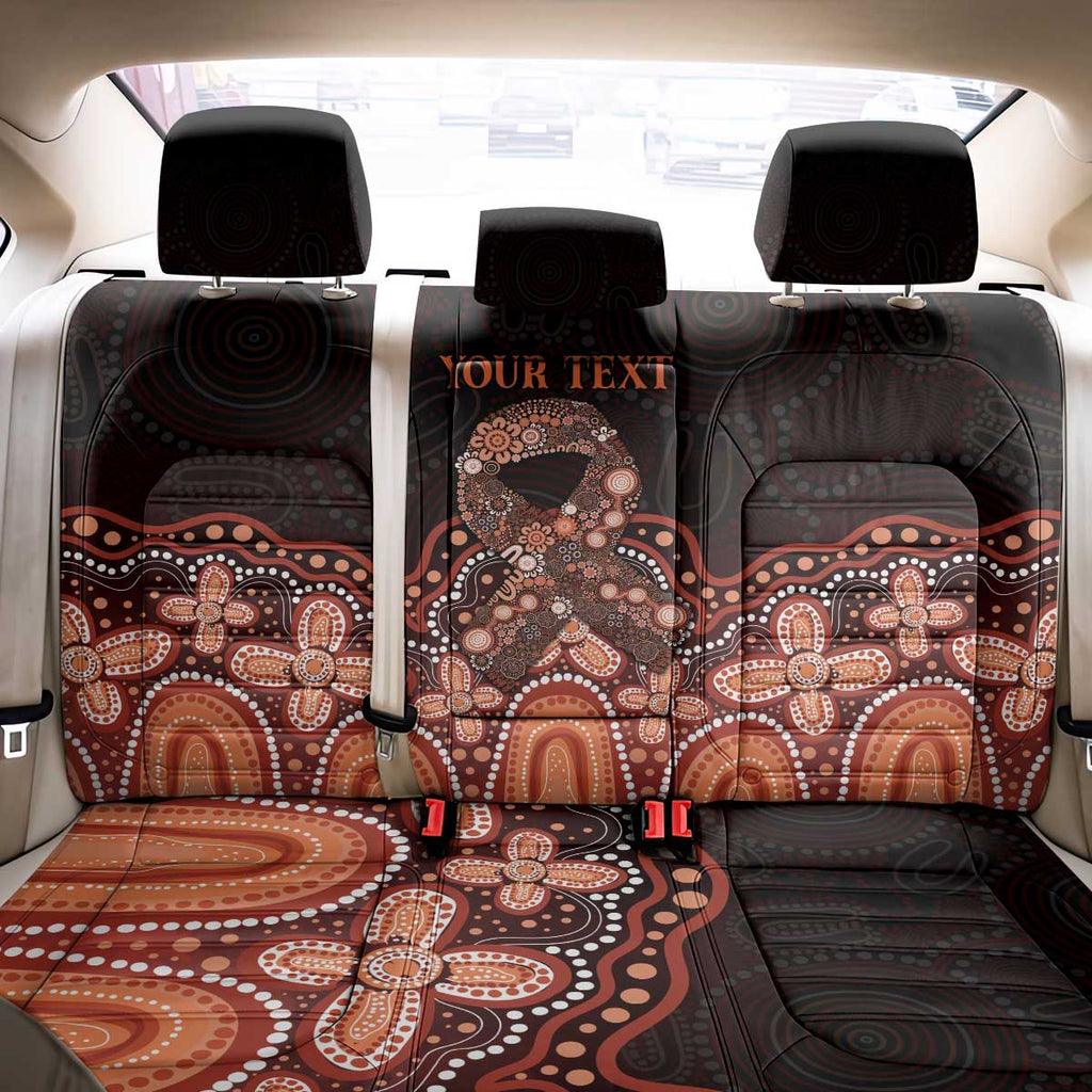 Australia Indigenous Personalized Back Car Seat Cover Fight Leukemia Orange Ribbons - Aussie Hoodie