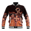 Australia Indigenous Personalized Baseball Jacket Fight Leukemia Orange Ribbons - Aussie Hoodie