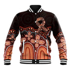 Australia Indigenous Personalized Baseball Jacket Fight Leukemia Orange Ribbons - Aussie Hoodie