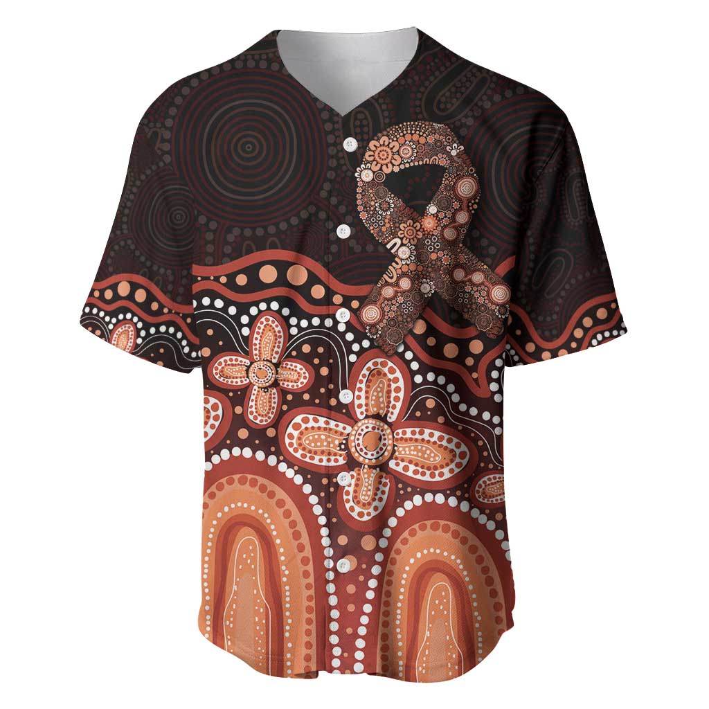 Australia Indigenous Personalized Baseball Jersey Fight Leukemia Orange Ribbons - Aussie Hoodie