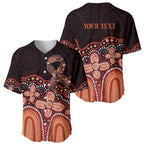 Australia Indigenous Personalized Baseball Jersey Fight Leukemia Orange Ribbons - Aussie Hoodie