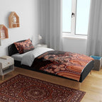 Australia Indigenous Personalized Bedding Set Fight Leukemia Orange Ribbons - Aussie Hoodie