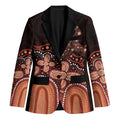 Australia Indigenous Personalized Blazer Fight Leukemia Orange Ribbons - Aussie Hoodie