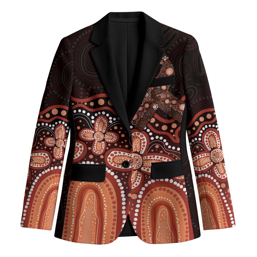 Australia Indigenous Personalized Blazer Fight Leukemia Orange Ribbons - Aussie Hoodie