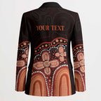 Australia Indigenous Personalized Blazer Fight Leukemia Orange Ribbons - Aussie Hoodie