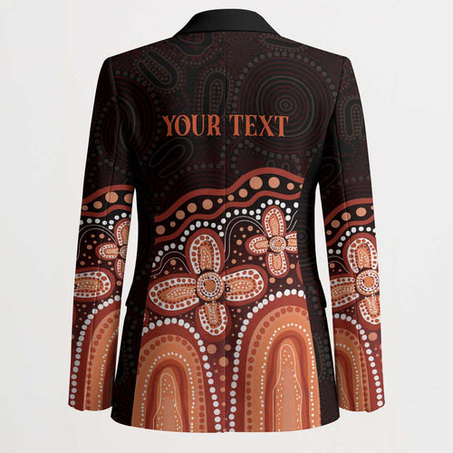 Australia Indigenous Personalized Blazer Fight Leukemia Orange Ribbons - Aussie Hoodie