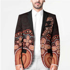Australia Indigenous Personalized Blazer Fight Leukemia Orange Ribbons - Aussie Hoodie