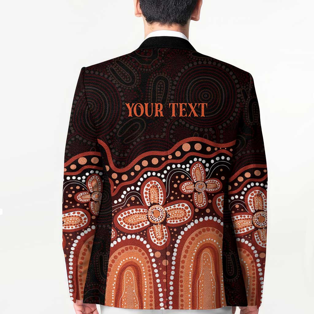 Australia Indigenous Personalized Blazer Fight Leukemia Orange Ribbons - Aussie Hoodie