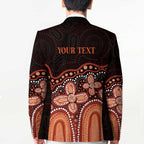 Australia Indigenous Personalized Blazer Fight Leukemia Orange Ribbons - Aussie Hoodie