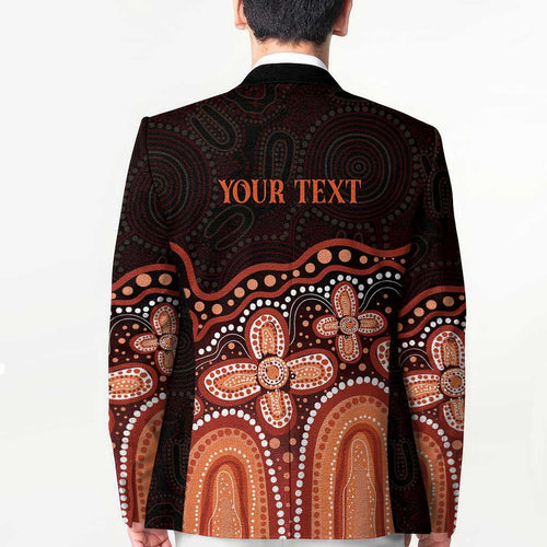 Australia Indigenous Personalized Blazer Fight Leukemia Orange Ribbons - Aussie Hoodie