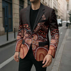 Australia Indigenous Personalized Blazer Fight Leukemia Orange Ribbons - Aussie Hoodie