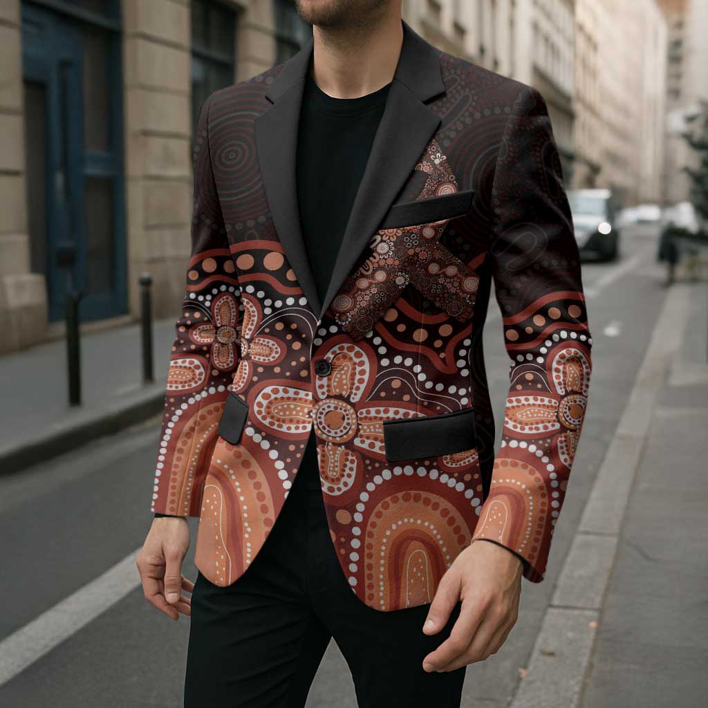 Australia Indigenous Personalized Blazer Fight Leukemia Orange Ribbons - Aussie Hoodie