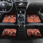 Australia Indigenous Personalized Car Mats Fight Leukemia Orange Ribbons - Aussie Hoodie