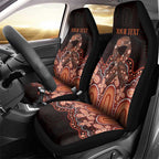 Australia Indigenous Personalized Car Seat Cover Fight Leukemia Orange Ribbons - Aussie Hoodie