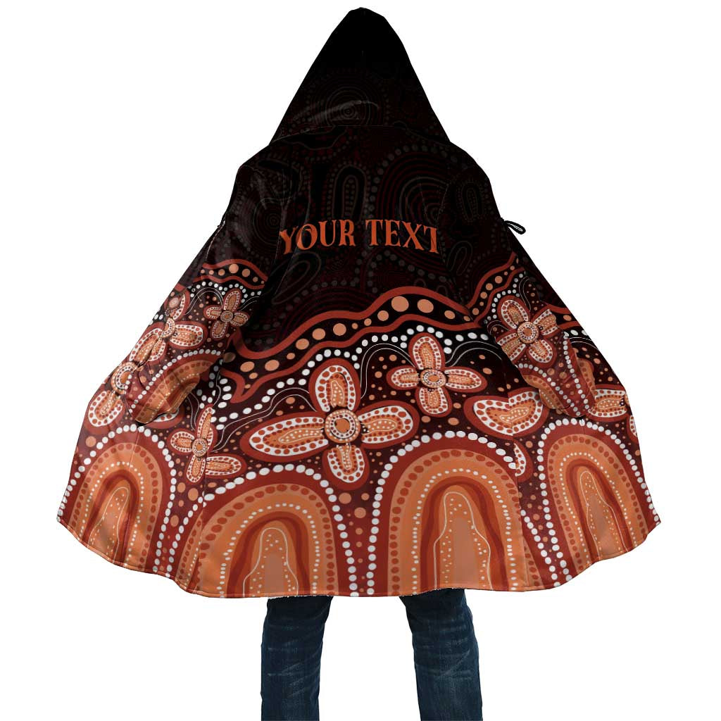 Australia Indigenous Personalized Cloak Fight Leukemia Orange Ribbons - Aussie Hoodie