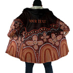 Australia Indigenous Personalized Cloak Fight Leukemia Orange Ribbons - Aussie Hoodie