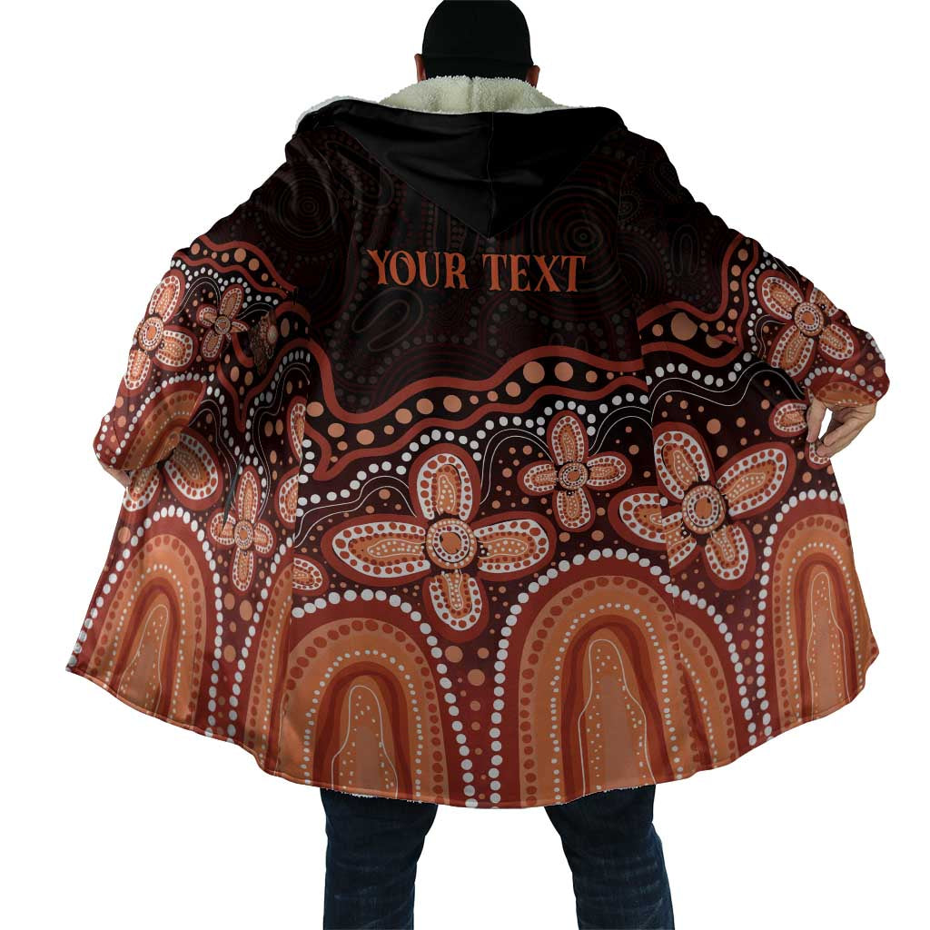 Australia Indigenous Personalized Cloak Fight Leukemia Orange Ribbons - Aussie Hoodie