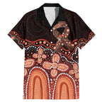 Australia Indigenous Personalized Family Matching Mermaid Dress and Hawaiian Shirt Fight Leukemia Orange Ribbons - Aussie Hoodie