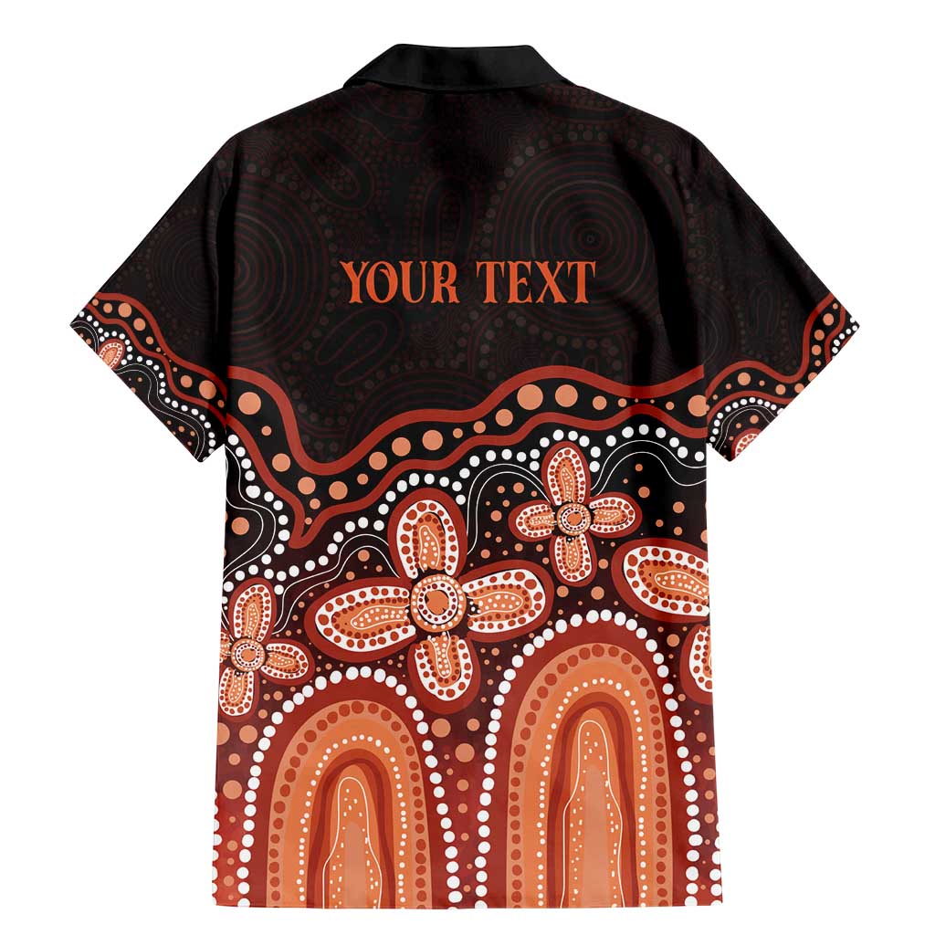 Australia Indigenous Personalized Family Matching Mermaid Dress and Hawaiian Shirt Fight Leukemia Orange Ribbons - Aussie Hoodie