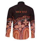 Australia Indigenous Personalized Family Matching Summer Maxi Dress and Hawaiian Shirt Fight Leukemia Orange Ribbons - Aussie Hoodie
