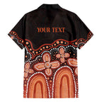 Australia Indigenous Personalized Hawaiian Shirt Fight Leukemia Orange Ribbons - Aussie Hoodie