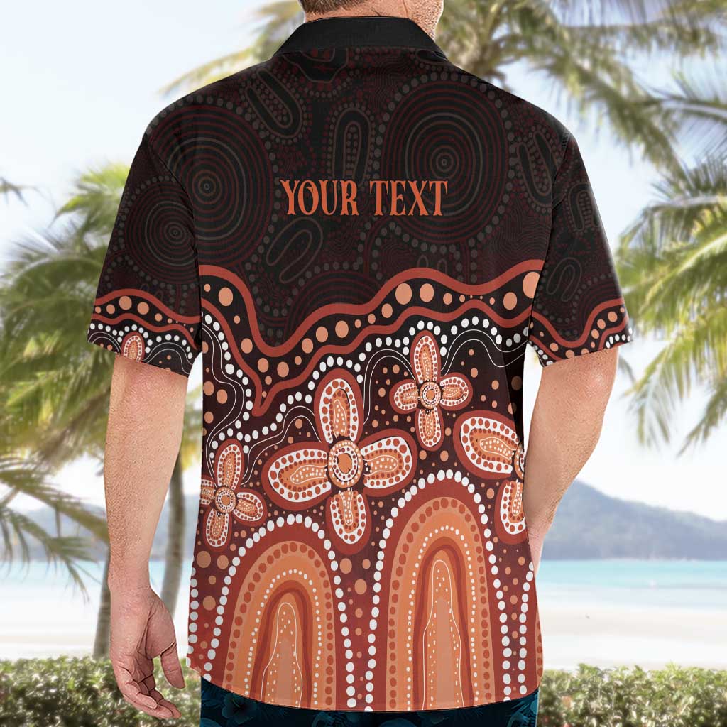 Australia Indigenous Personalized Hawaiian Shirt Fight Leukemia Orange Ribbons - Aussie Hoodie