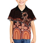 Australia Indigenous Personalized Hawaiian Shirt Fight Leukemia Orange Ribbons - Aussie Hoodie
