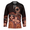 Australia Indigenous Personalized Hockey Jersey Fight Leukemia Orange Ribbons - Aussie Hoodie