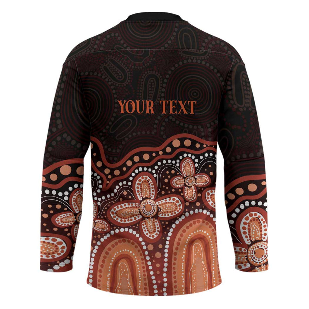 Australia Indigenous Personalized Hockey Jersey Fight Leukemia Orange Ribbons - Aussie Hoodie