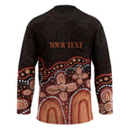 Australia Indigenous Personalized Hockey Jersey Fight Leukemia Orange Ribbons - Aussie Hoodie