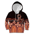 Australia Indigenous Personalized Kid Hoodie Fight Leukemia Orange Ribbons - Aussie Hoodie
